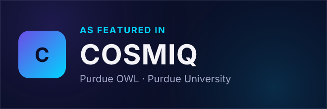 Purdue OWL — Featured in COSMIQ