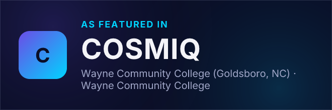 Wayne Community College (Goldsboro, NC) — Featured in COSMIQ